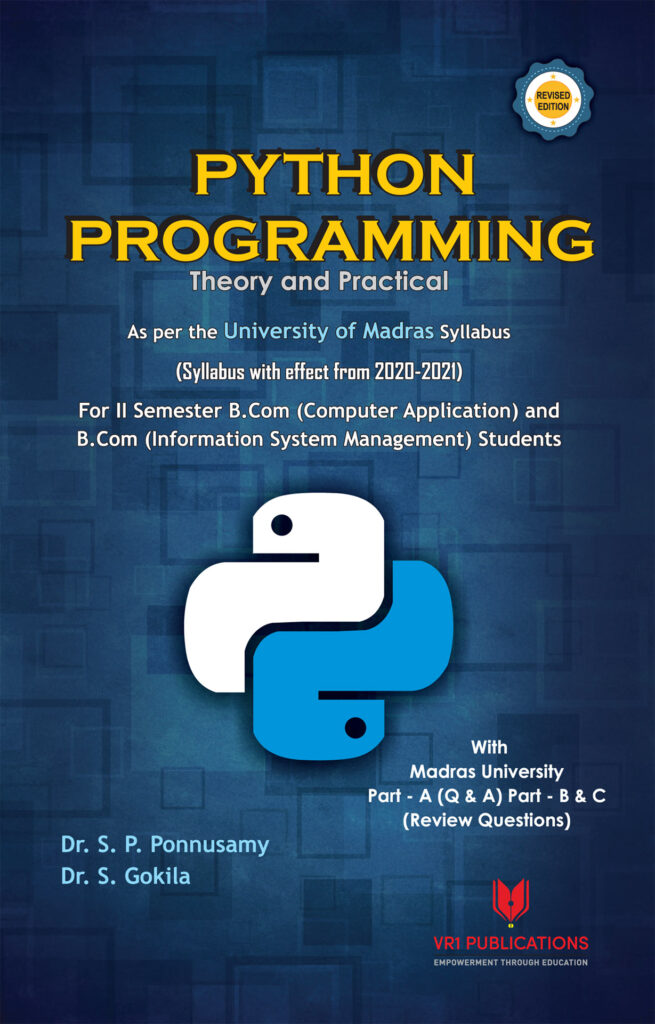 Python Programming Theory and Practical_B.Com (A.Y 2020-2021)