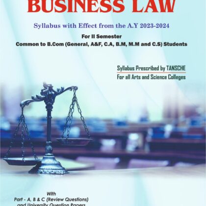 BUSINESS LAW (23-24 A.Y Syllabus)