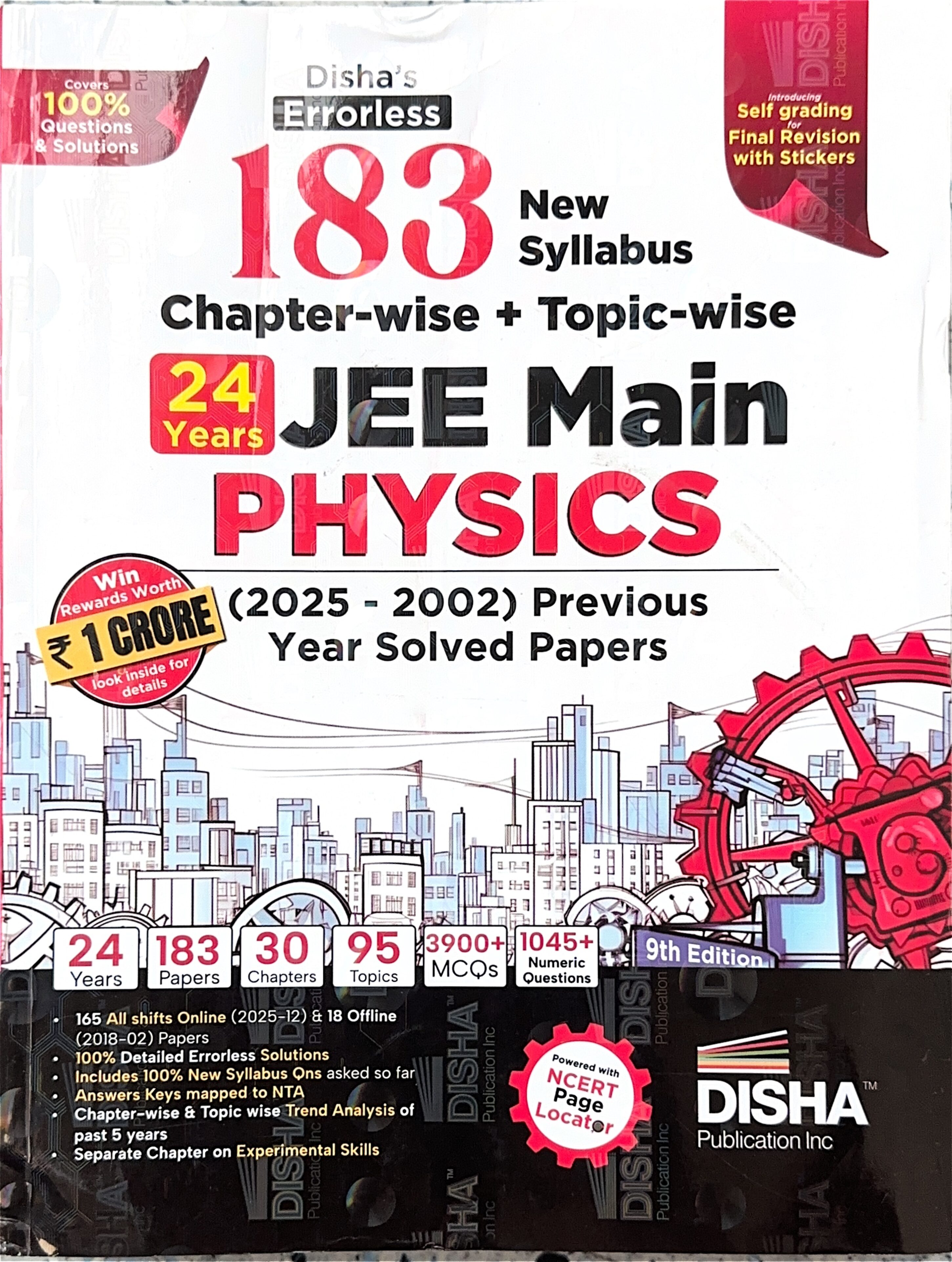 Disha JEE Main PHYSICS (2025 – 2002)_ 183 New Syllabus