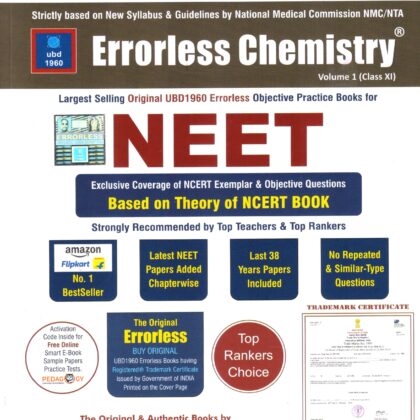 EERORLESS CHEMISTRY for NEET (Volume -1 and Volume -2) New Edition 2027 by Universal Book Depot  1960 (Original and Authentic Version)