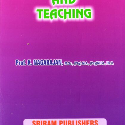 B.Ed LEARNING AND TEACHING (English Medium) by Prof K Nagarajan