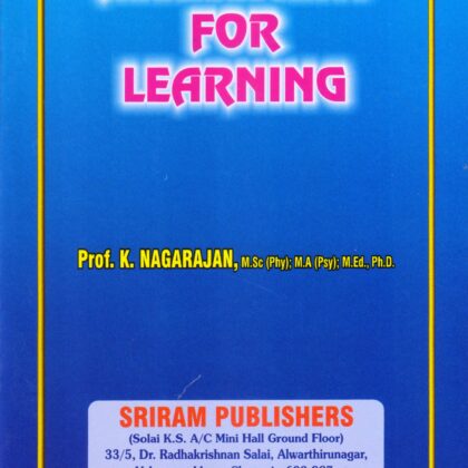 B.Ed ASSESSMENT FOR LEARNING in English Medium by Prof K Nagarajan